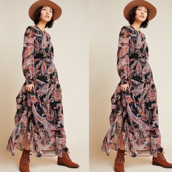 Anthropologie Tiered Maxi Dress - Picture 2 of 13